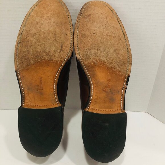Allen Edmonds Cognac Leather Newport Loafer Shoes Men 10.5D Tassels‎ Kiltie main image 6